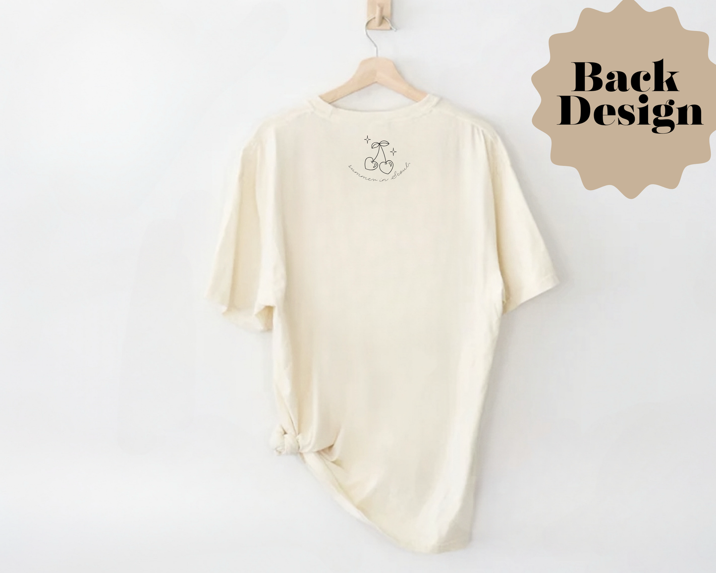 ❀ Cherry Sweet - Kawaii Pet (W/ Ribbon ୨୧) Oversized Fit PJ Tee - Personalization