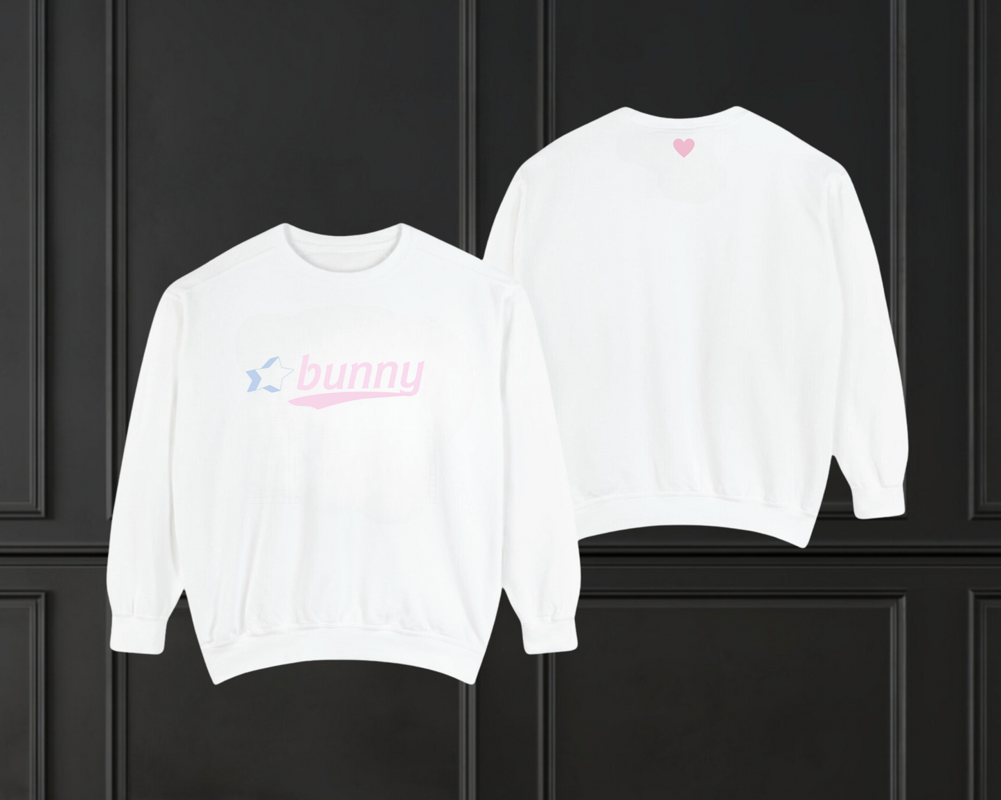 Bubblegum - Sporty 2000's Font - Ice White Crew Sweatshirt