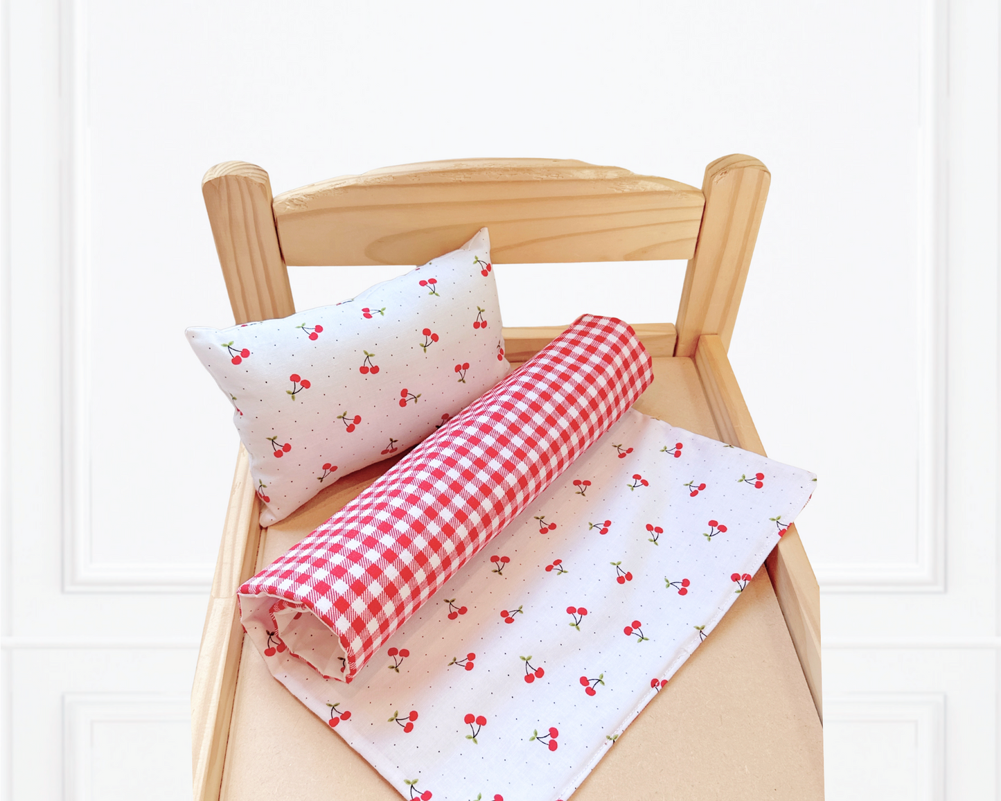 Picnic in Seoul - Reversible (Gingham & Cherries) - Padding Blanket ONLY