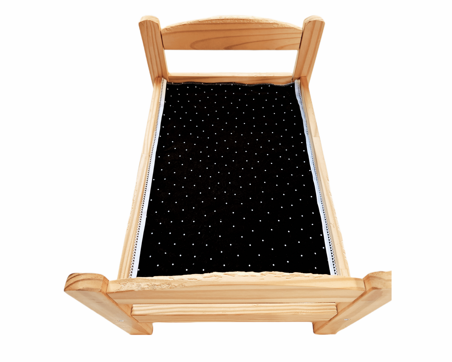 Dollette Dot & Icy White Fleece - Mini Set (Blanket & Pillow Only)