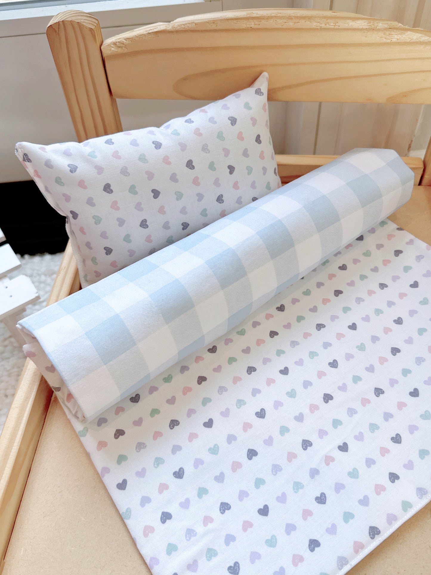 Bubblegum - Gingham Sky Blue - Padding Blanket ONLY