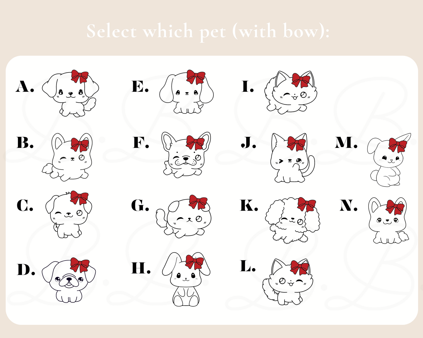 ❀ Cherry Sweet - Kawaii Pet (W/ Ribbon ୨୧) Oversized Fit PJ Tee - Personalization