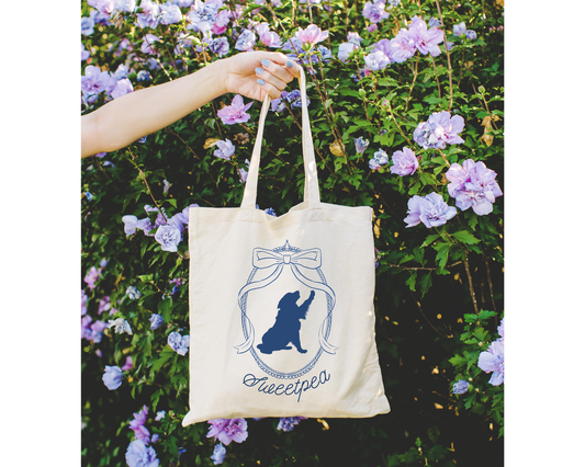 ❀ Puppy/Dog Grocery Reusable Shopping Tote - Customizable