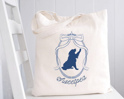 ❀ Puppy/Dog Grocery Reusable Shopping Tote - Customizable