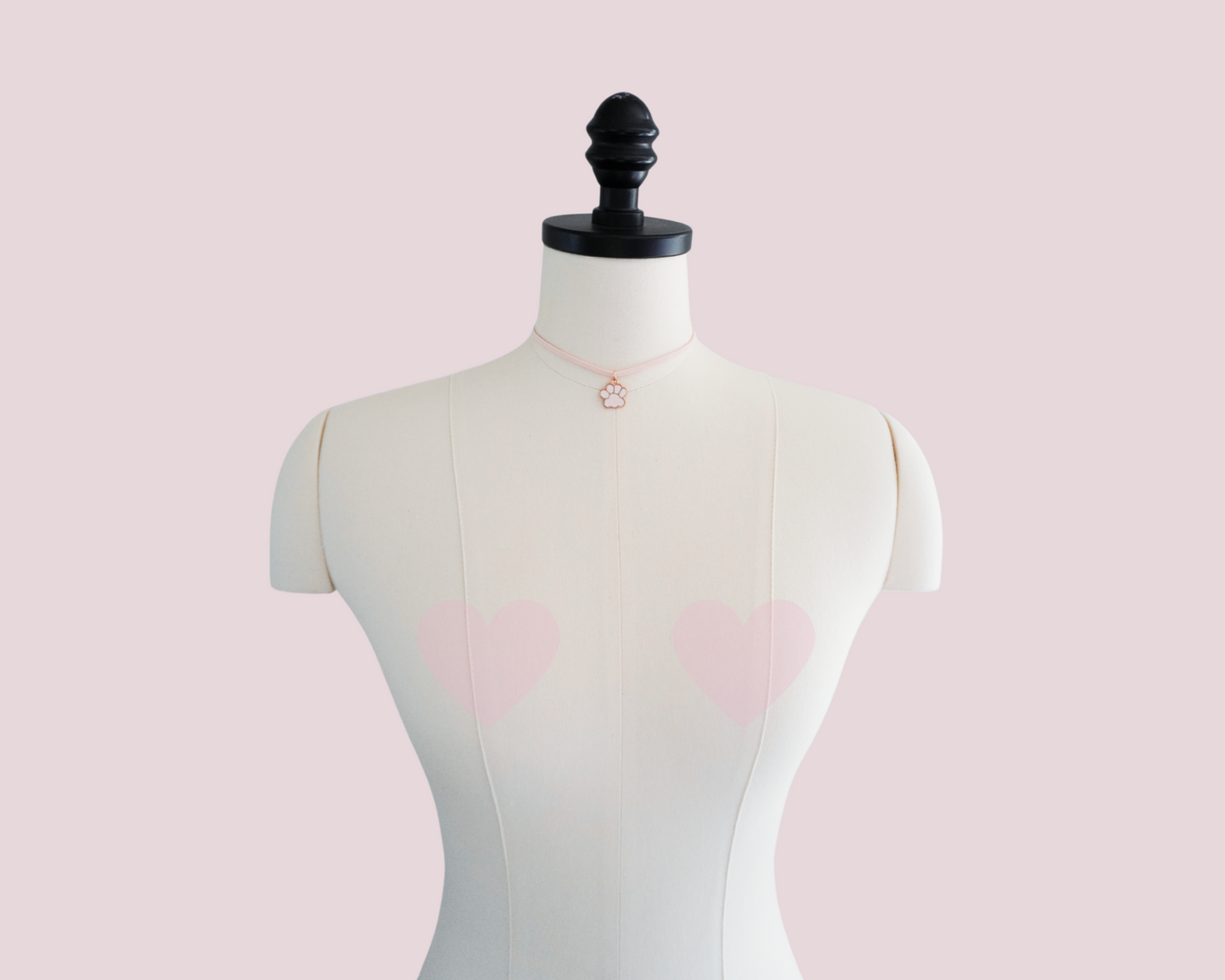 Rosé Sugar - Dainty Paw Choker in Pink