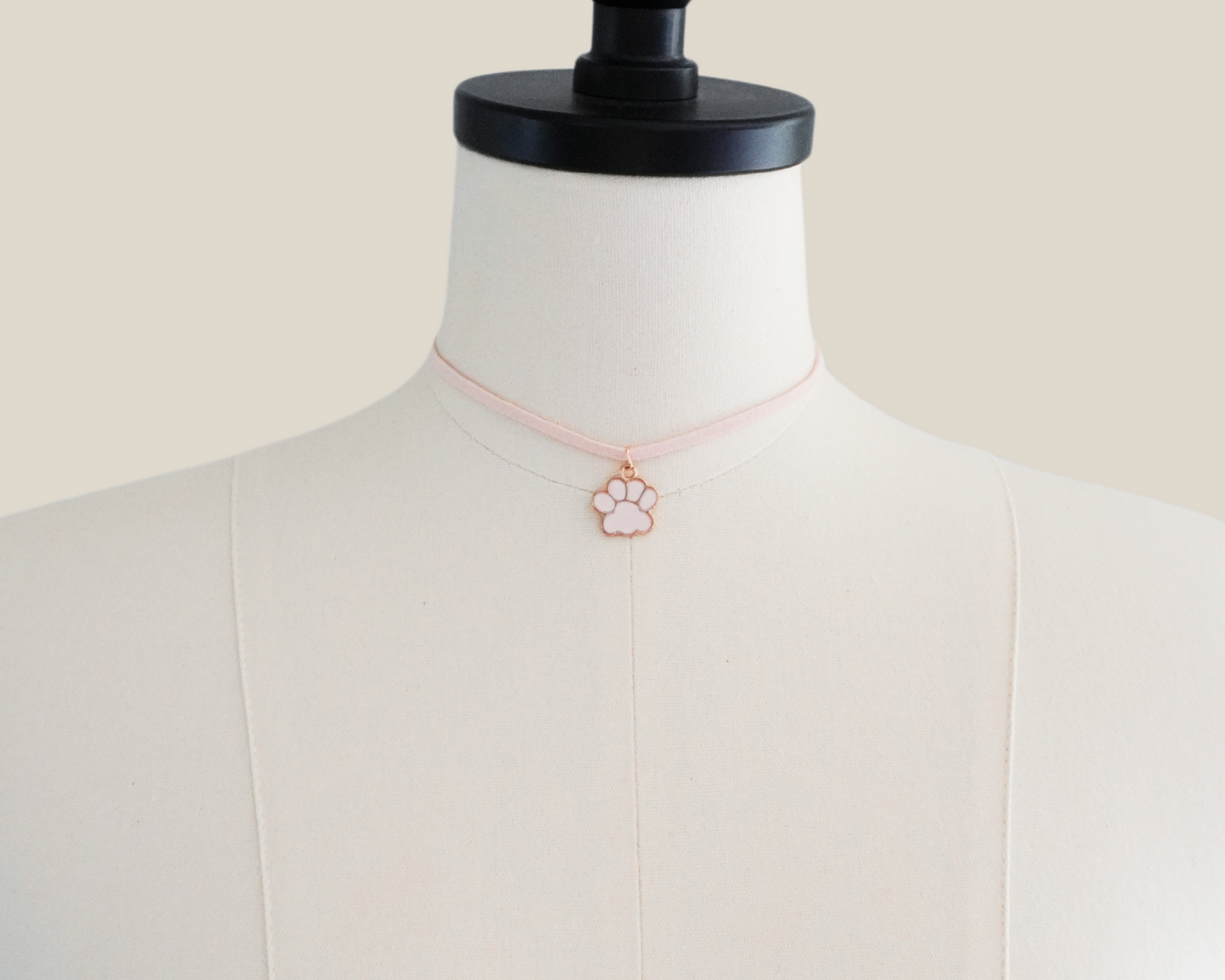 Rosé Sugar - Dainty Paw Choker in Pink