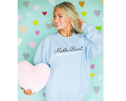 Malibu Bunni x Gidget Collection - Oversized Crew Sweatshirt