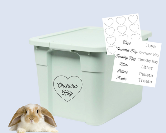 ❀ COMING SOON! - Rabbit/Bunny Organizing Sticker Labels - Food & Decor