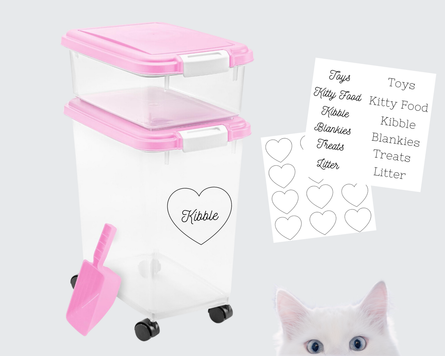 ❀ COMING SOON! - Cat/Kitty Organizing Sticker Labels - Food & Decor