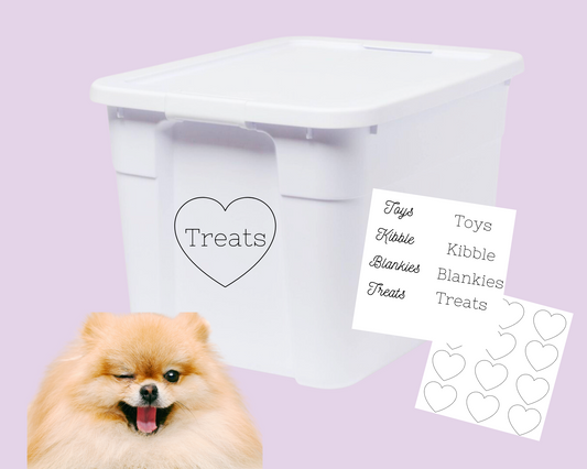 ❀ COMING SOON! - Dog/Puppy Organizing Stickers Labels - Food & Decor