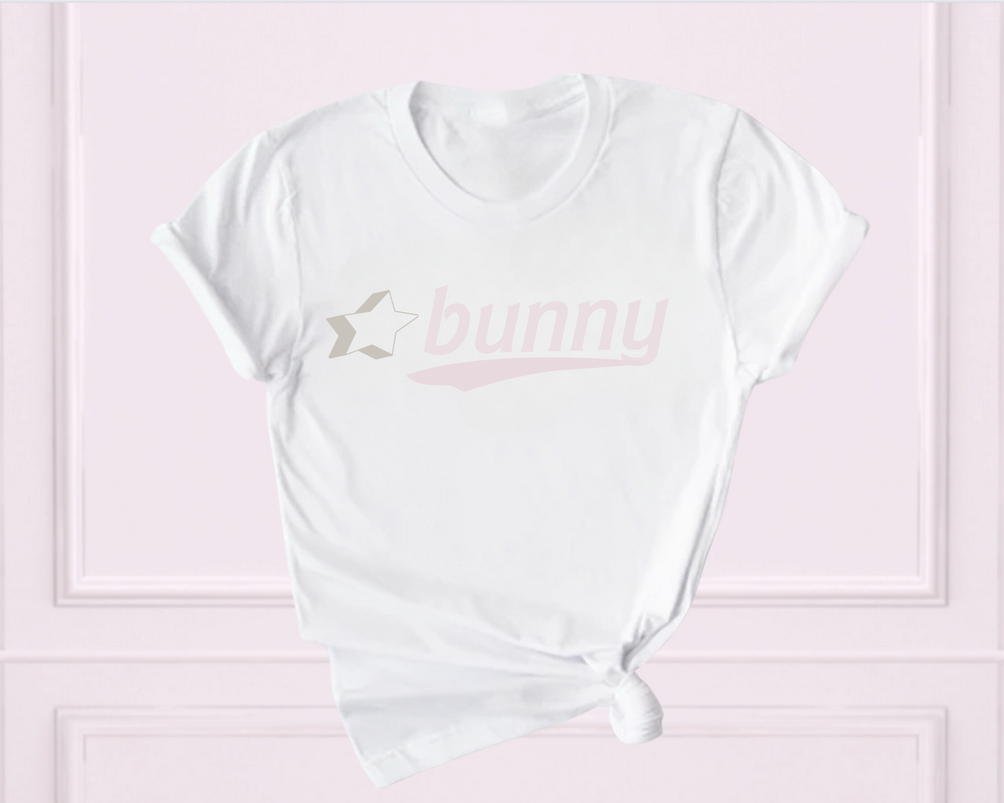 Bubblegum Collection - 'Bunny' Tee - Cloud Pink