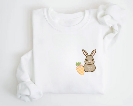 Icy White - Kawaii Pet Rabbit- Personalized Sweatshirt