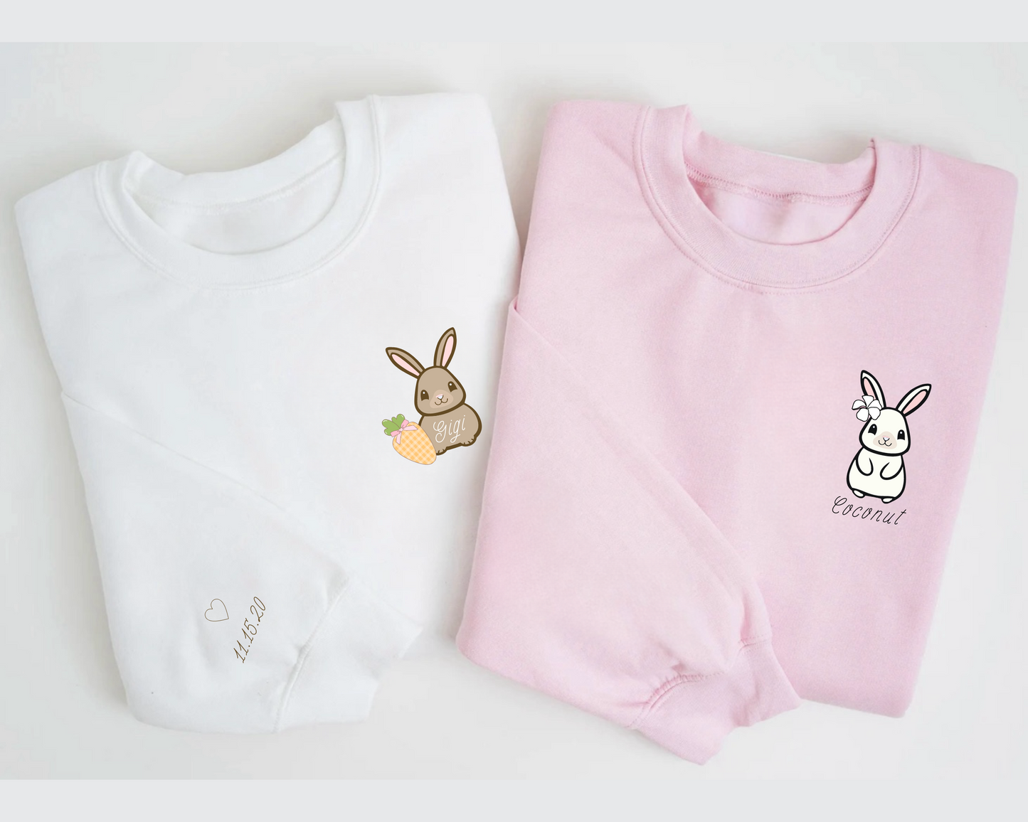 Icy White - Kawaii Pet Rabbit- Personalized Sweatshirt